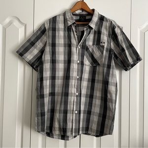 Mens oakley button down short sleeved dress shirt
